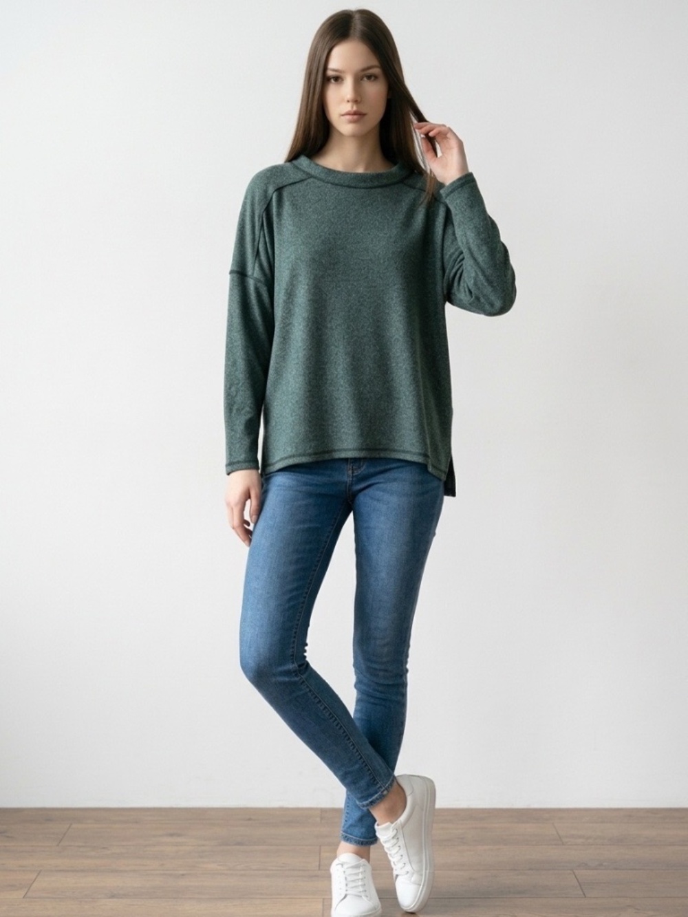 Oversized Green Zenana Shirt